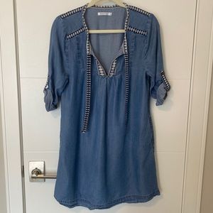 Kenneth Cole Reaction denim tencel dress